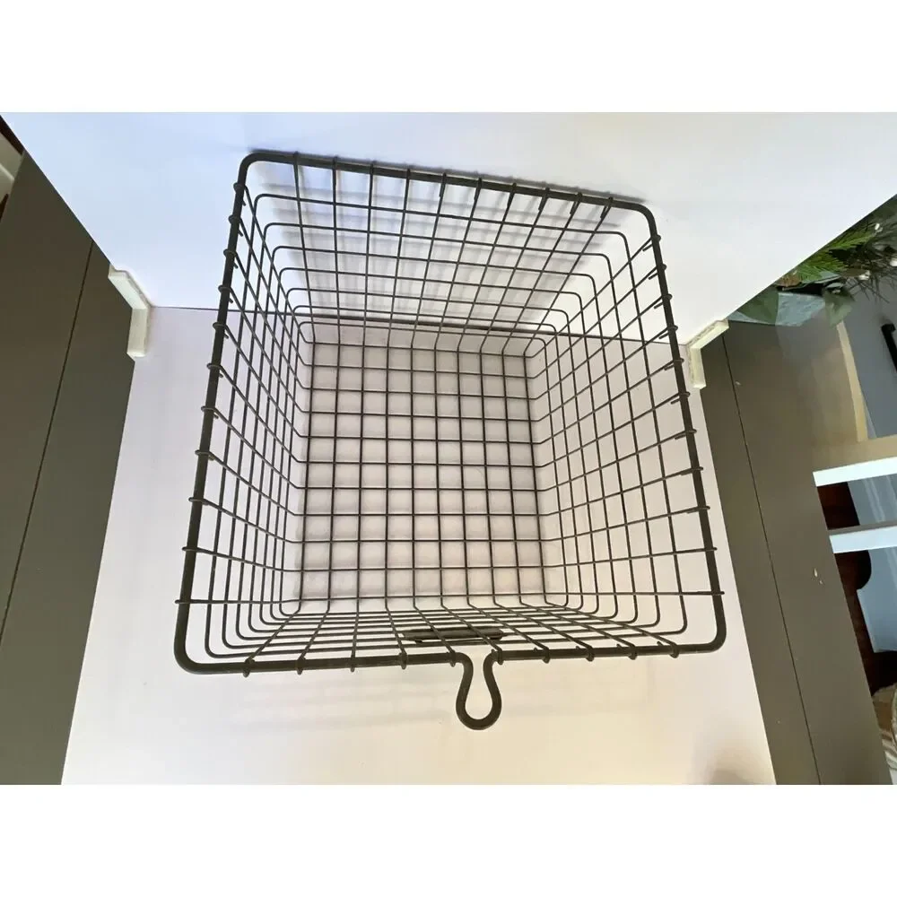 Vintage wire locker basket; metal basket great for storage